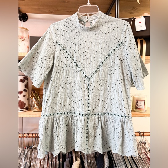 Feather & Noise Babydoll Blouse - Picture 1 of 5